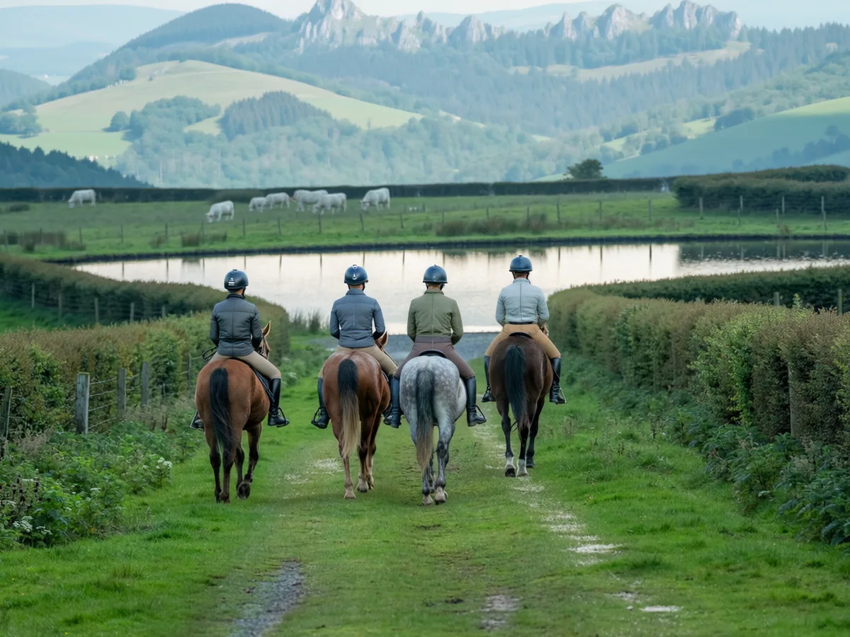 Balade à cheval dans le Rhône, autour de Sathonay-Camp