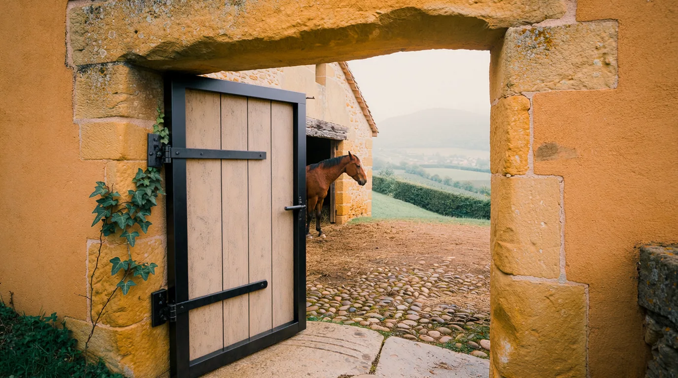 Entrée, Poney Club du Val de Saône, centre équestre à Sathonay-Camp